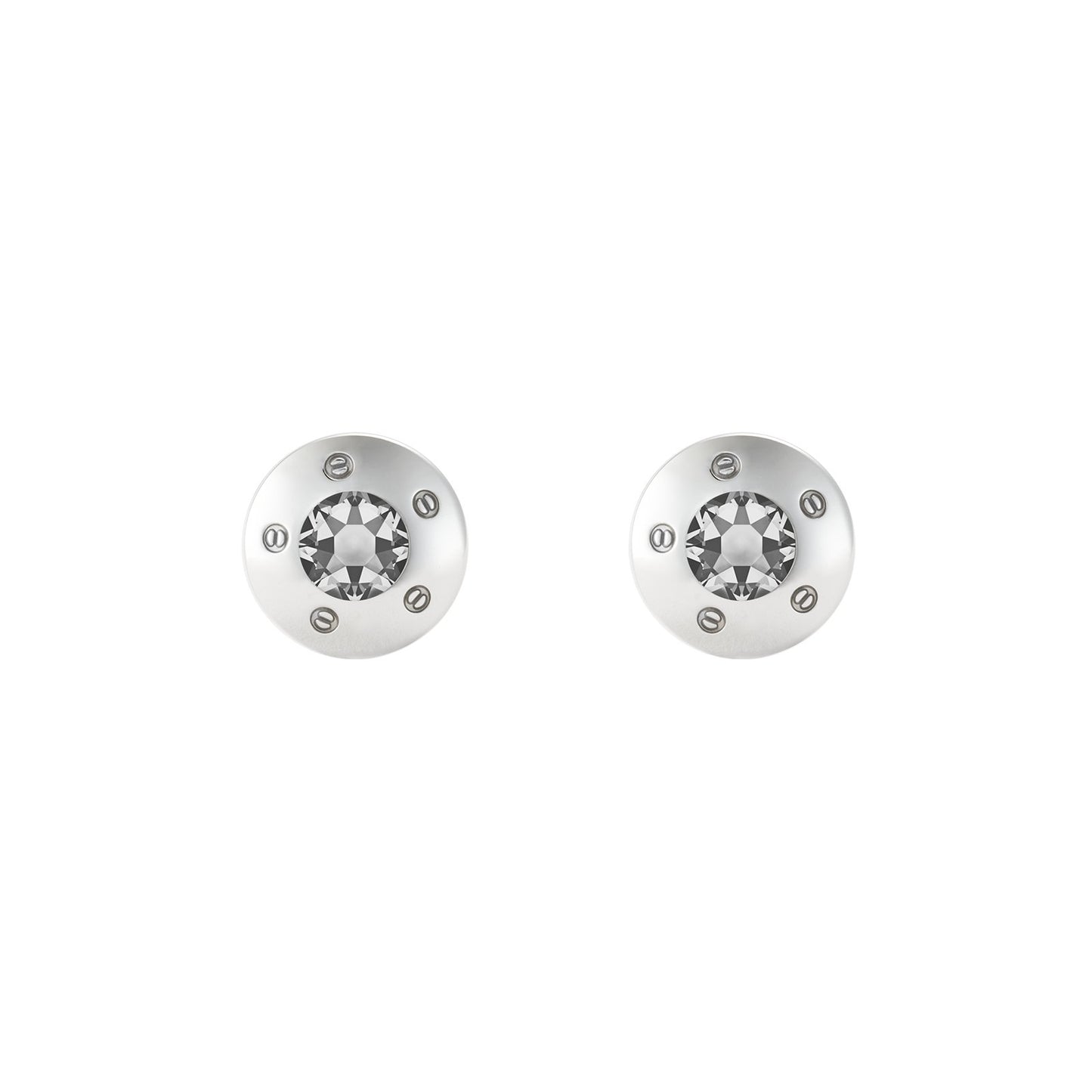 Cinq Vis Cufflinks - Louis Faglin Paris Silver Charcoal None