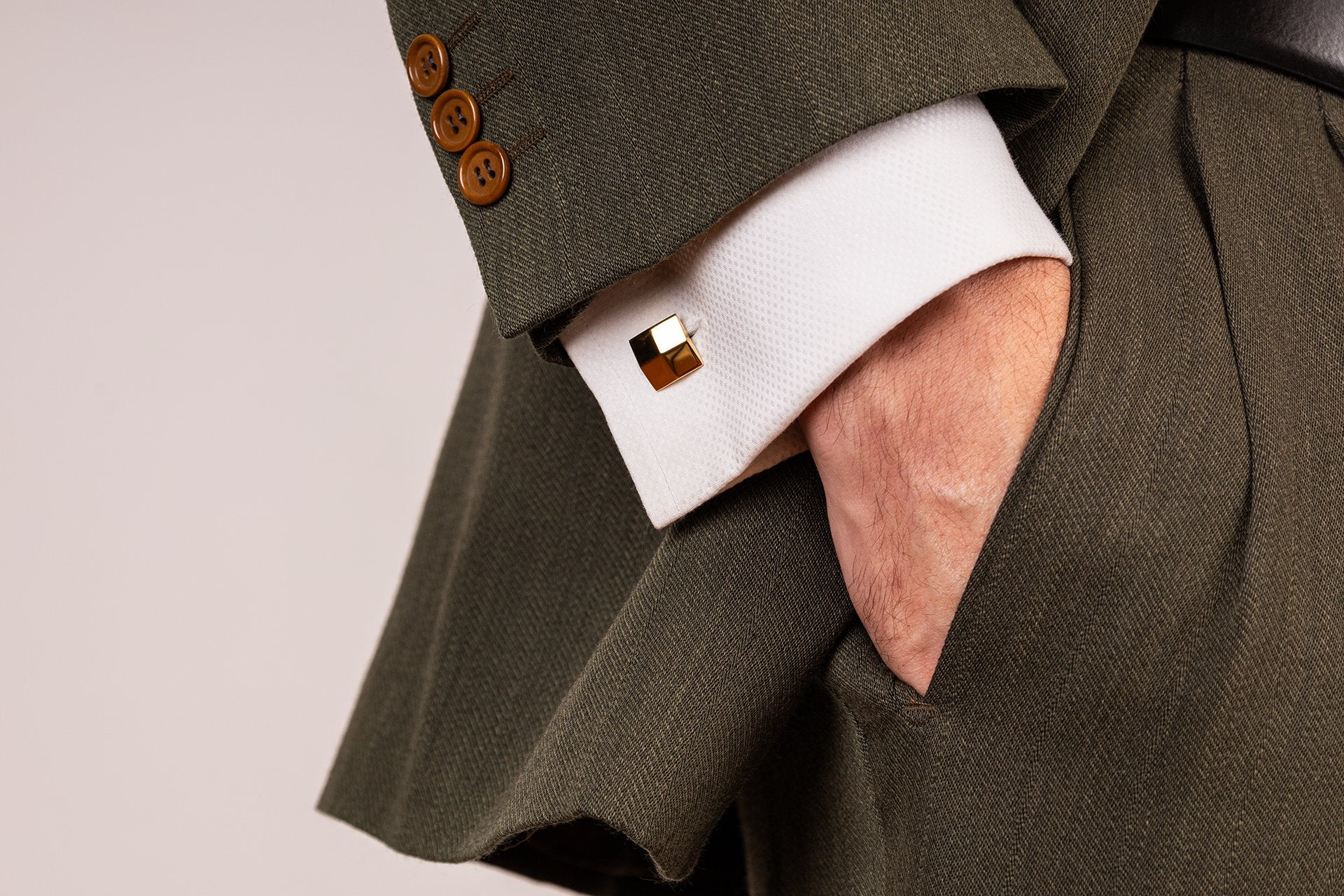 Enix Cufflinks - Louis Faglin Paris Gold