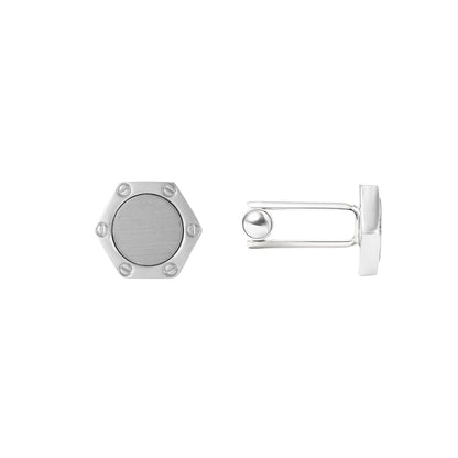 Heximperiale Cufflinks - Louis Faglin Paris Gold Silver