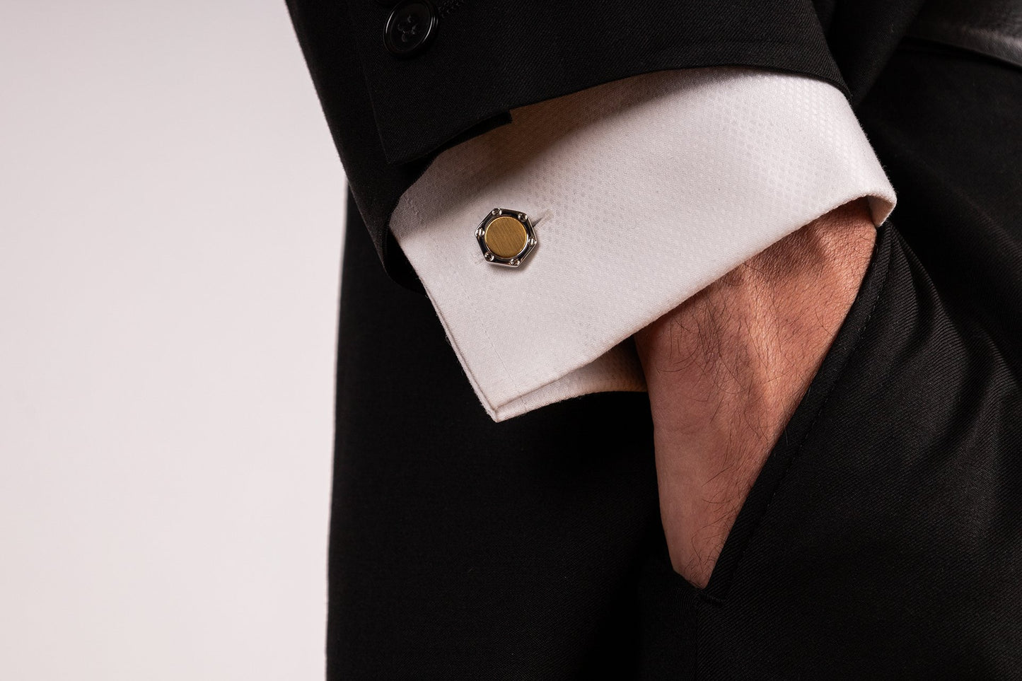 Heximperiale Cufflinks - Louis Faglin Paris Silver Gold