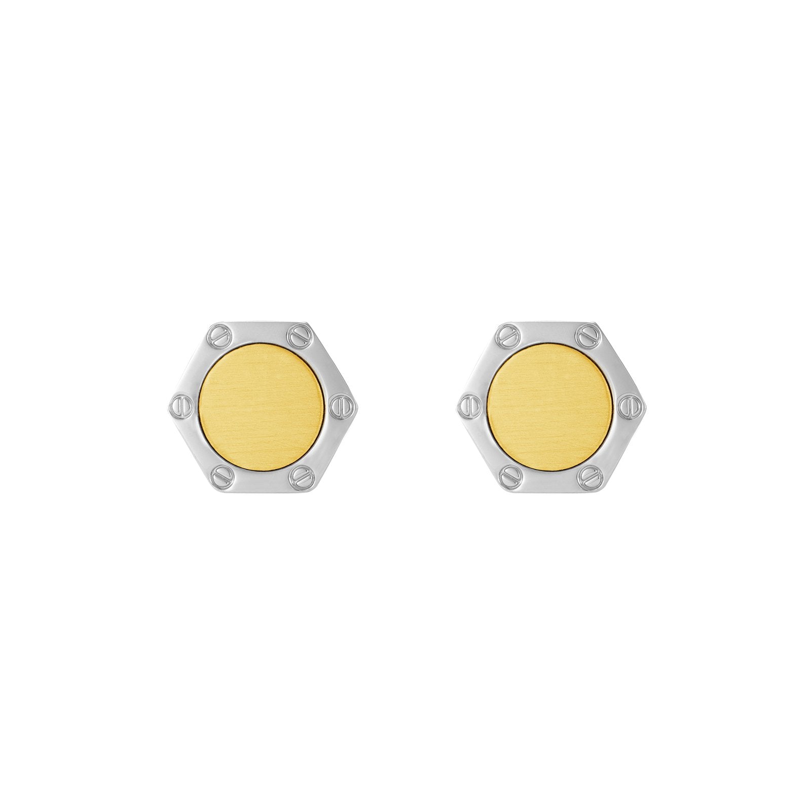 Heximperiale Cufflinks - Louis Faglin Paris Silver Gold