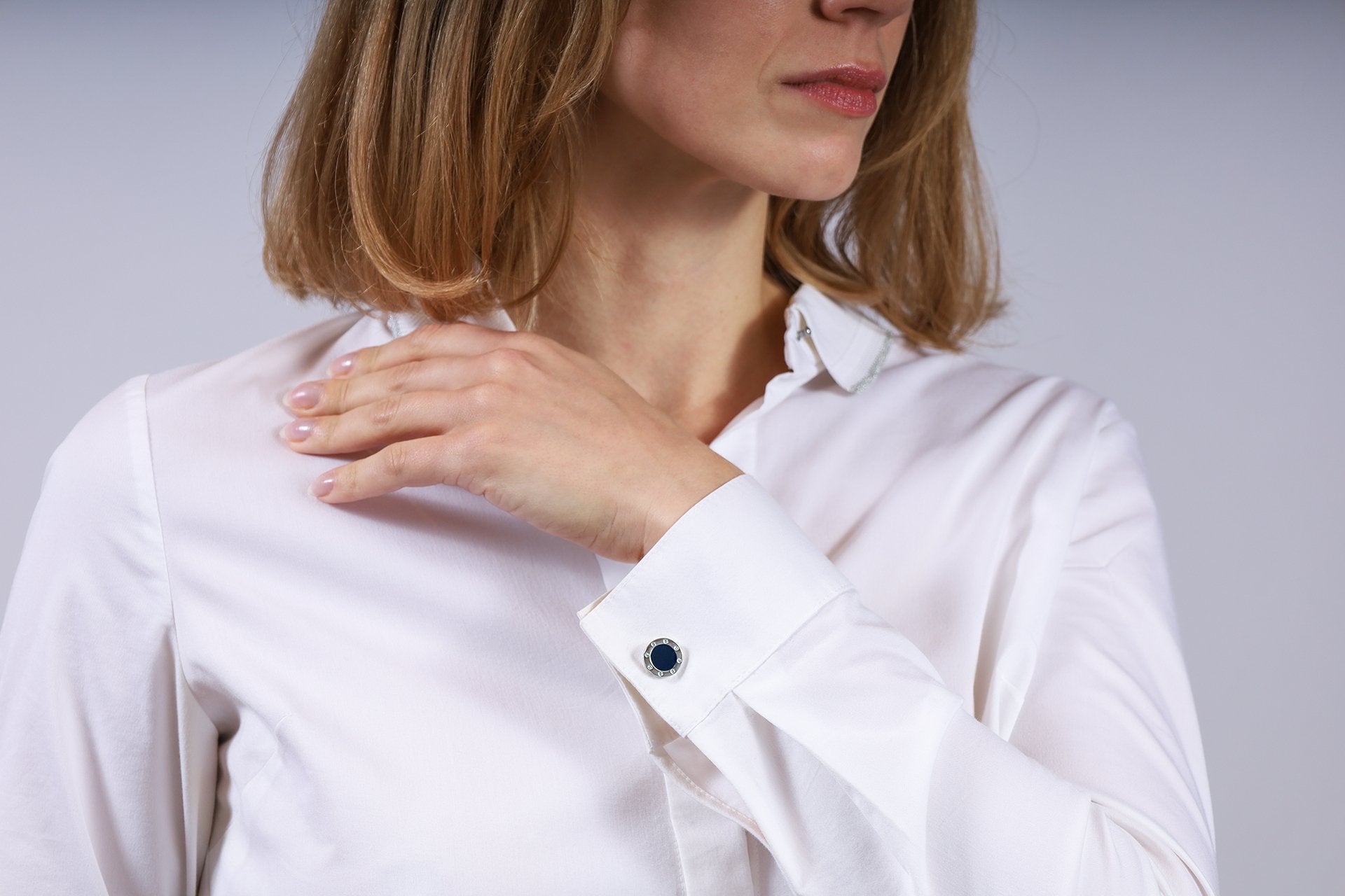 Imperiale Cufflinks - Louis Faglin Paris Rose gold Burgundy