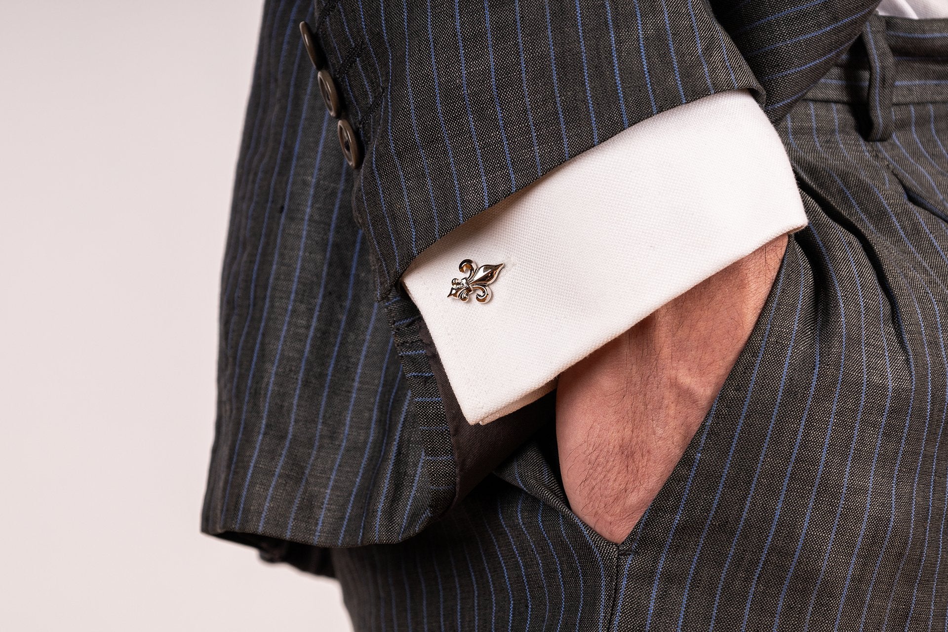 Lys Cufflinks - Louis Faglin Paris Rose gold