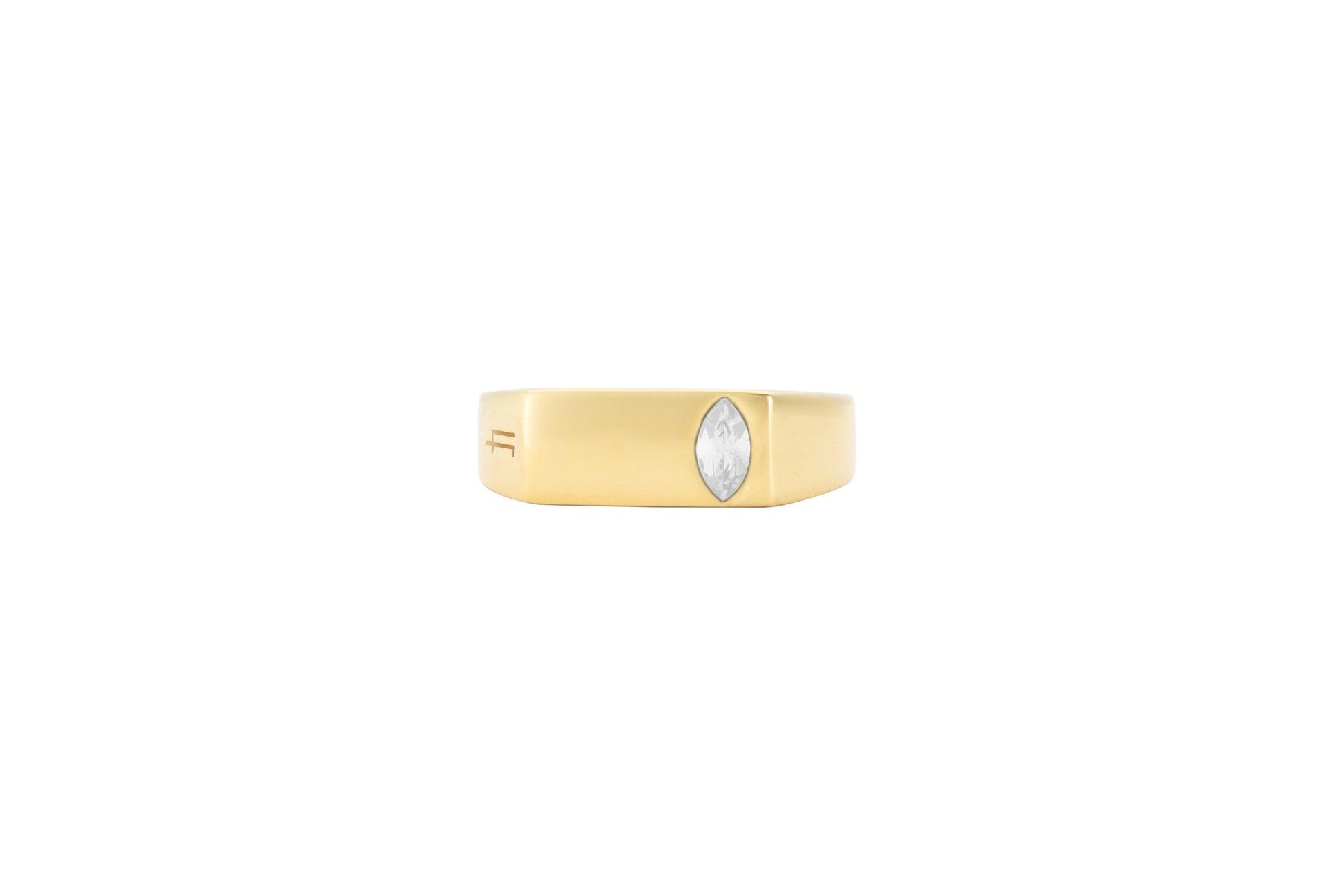 Marquise Ring - Louis Faglin Paris Gold Clear 6