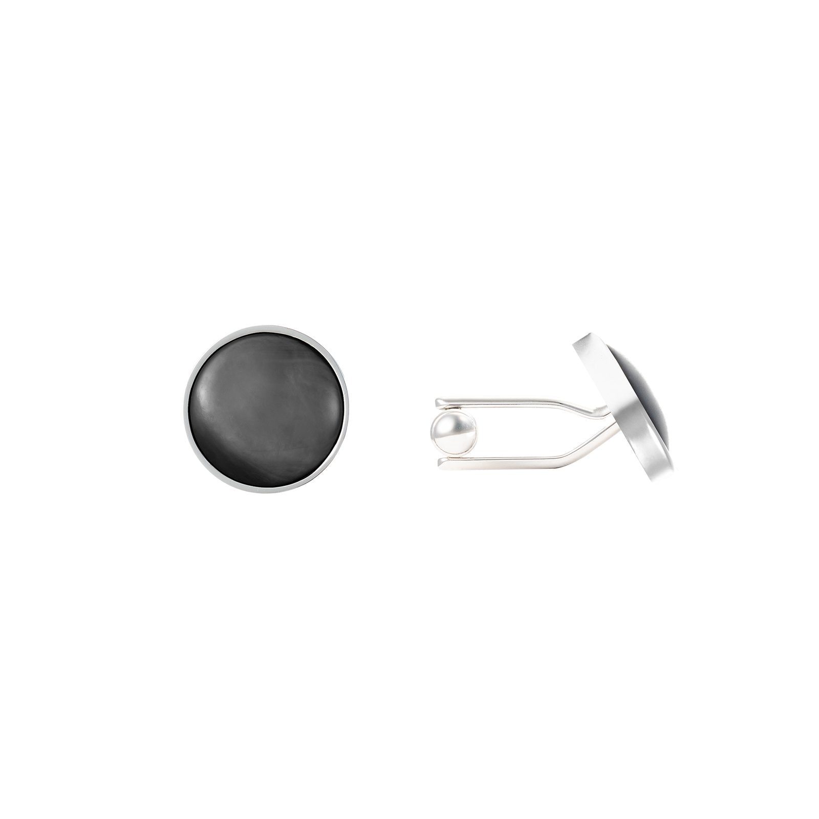 Mirage Cufflinks - Louis Faglin Paris Silver White