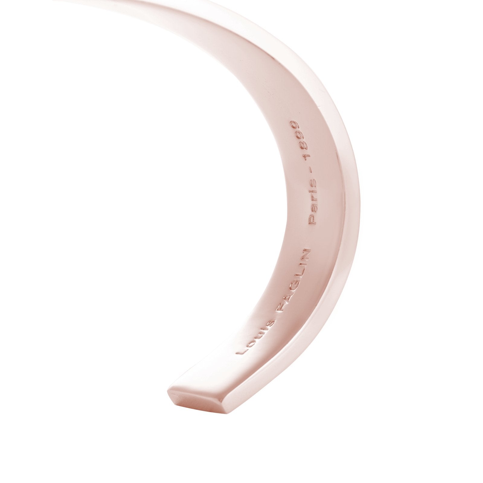 Serai Bangle - Louis Faglin Paris Rose gold Small