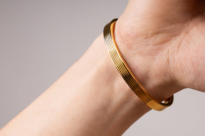 Zebre Bangle - Louis Faglin Paris Rose gold Small